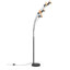 Aledo 205cm Black Arched Floor Lamp