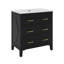 Ensemble de meuble-lavabo simple 30 po avec lavabo en céramique 30 po et 3 tiroirs-2093622784