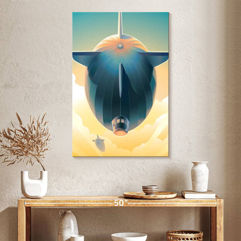 Mehar Blimps In The Sky, 39" H x 26" W