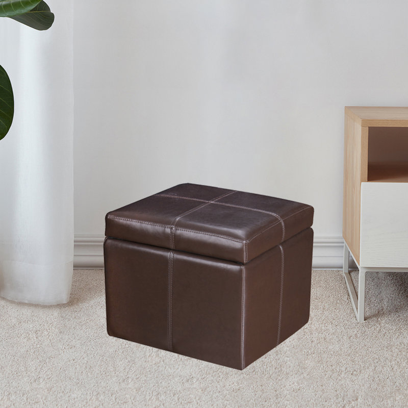 Repose-pieds carré avec rangement Lacoste Stitch