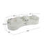 Canapé modulaire courbé à compression de 126 po Hession Boneless-1138851583