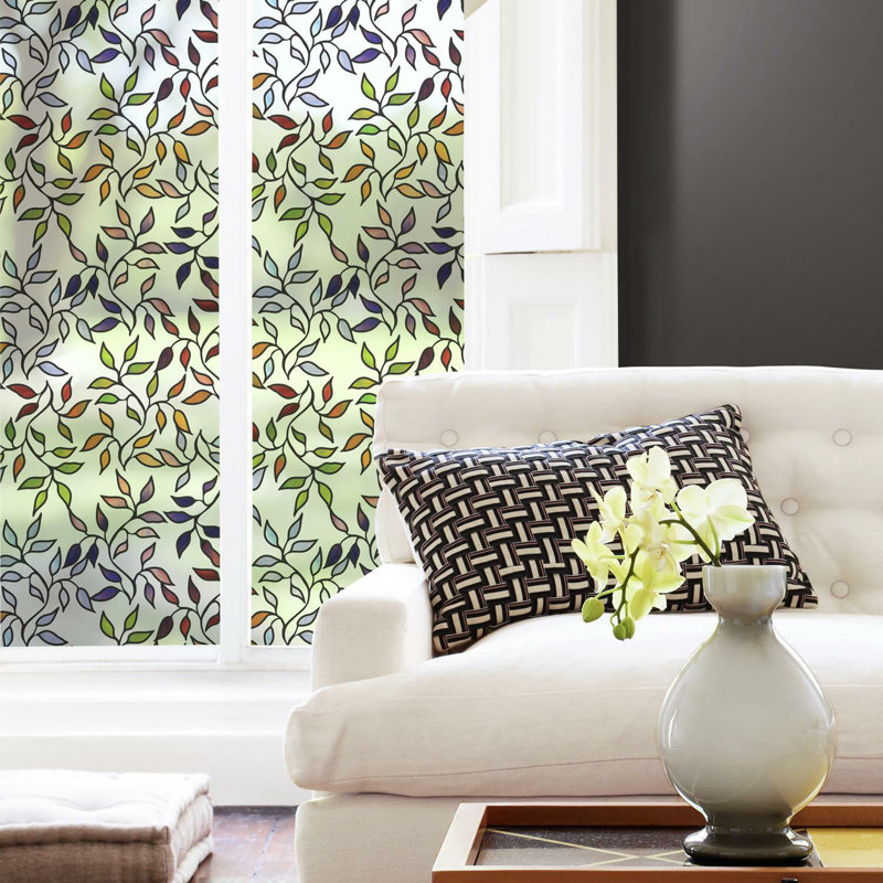 Adhésif décoratif fenêtre vitrail