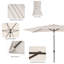 Parasol de marché rectangulaire 120 po x 78 po Dorace-510560697