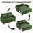 57" Convertible Loveseat Sofa, Pull-out Sofa Bed with Reversible Backrest Cushion & USB Ports for Living Room-115234910