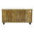 Jazmin 80" Mango Wood Sideboard with Cast Iron Wheels