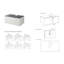 81.25 cm wall-mounted Evone washbasin vanity unit