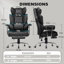 Inbox Zero Adjustable Reclining Ergonomic Faux Leather Swiveling PC & Racing Game Chair-479206726
