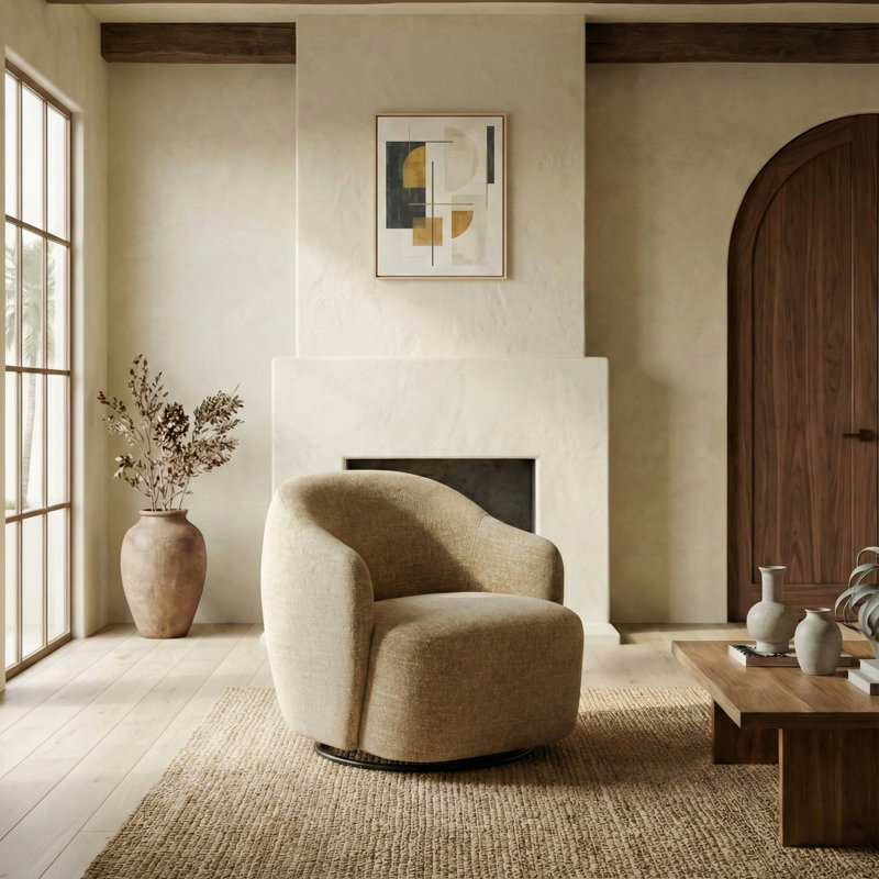 Servando Accent Chair, Light Brown