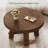 Solid Wood Round Coffee Table-12981586