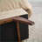 Ottoman with Hidden Storage - Teddy Wool Fabric for Bedroom Footstool, Extra Seating | Walnut Brown | Solid Wood