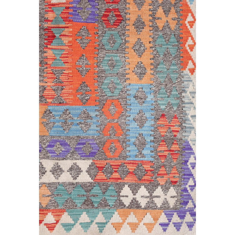 New Afghani Uzbek Kilim Wool On Cotton 9'9" X 13' Brindle