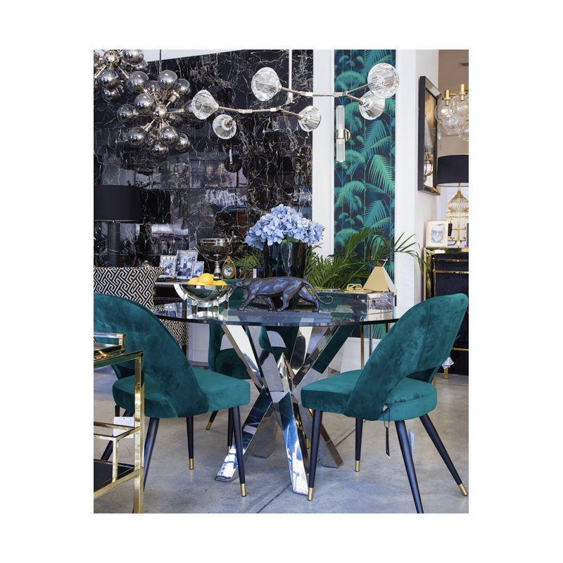 Triumph Round Glass Dining Table