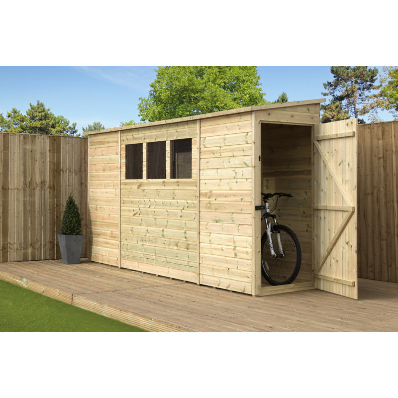 Shiplap Pent Wooden Shed, 8 Ft. W x 8 Ft. D