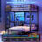 Twin Over Twin Bunk Bed With Desk And Charging Station, Metal Loft Bed, Twin Bed With Led Lights And Storage Shelves And Drawers, L-shaped Bunk Bed-1487240371