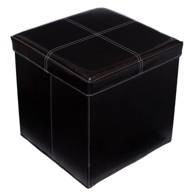 Vegan Leather Storage Cube
