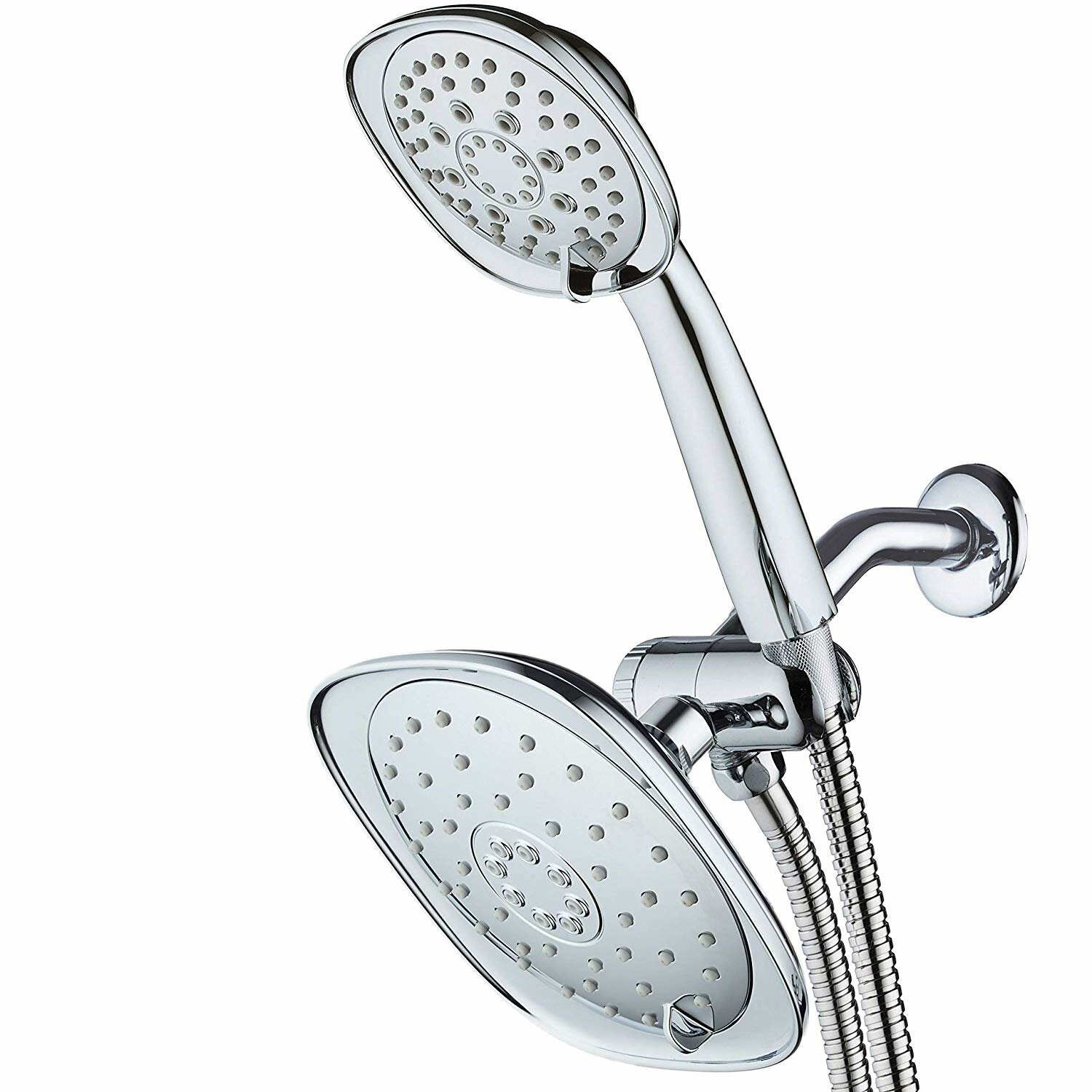 Aqua Dance Fixed Mount 5 Function Showerhead White/chrome