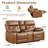 74.8" Wide Classic Power Reclining Loveseat - Top Grain Leather with Dual Recline, Storage Console, Cup Holders & USB Ports-87944557