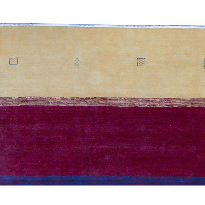 Gabbeh Wool Striped Area Rug