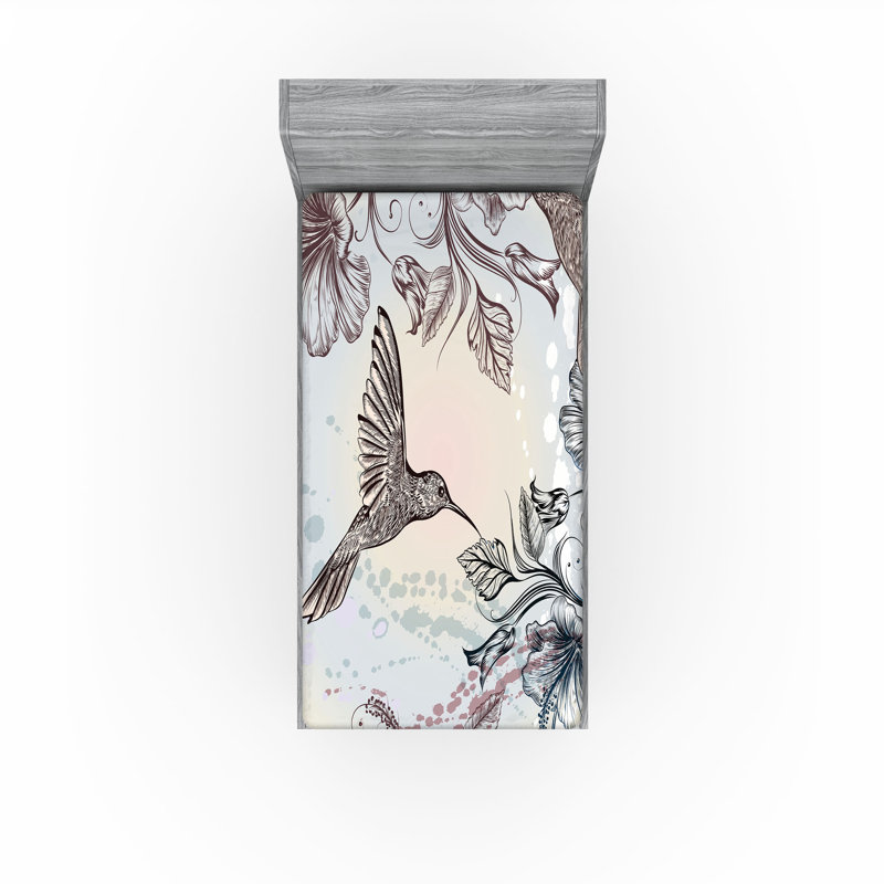 Ensemble de 2 draps-housses Ambesonne, Twin Fitted Sheet