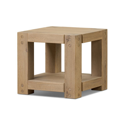 Keaton Emmer End Table-Aged Smoked Oak