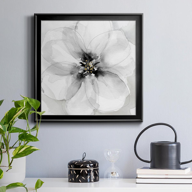 «Bold Beginnings II», reproduction d'art sur toile encadrée, H 26,5 po x l 26,5 po x P 1,5 po, Noir