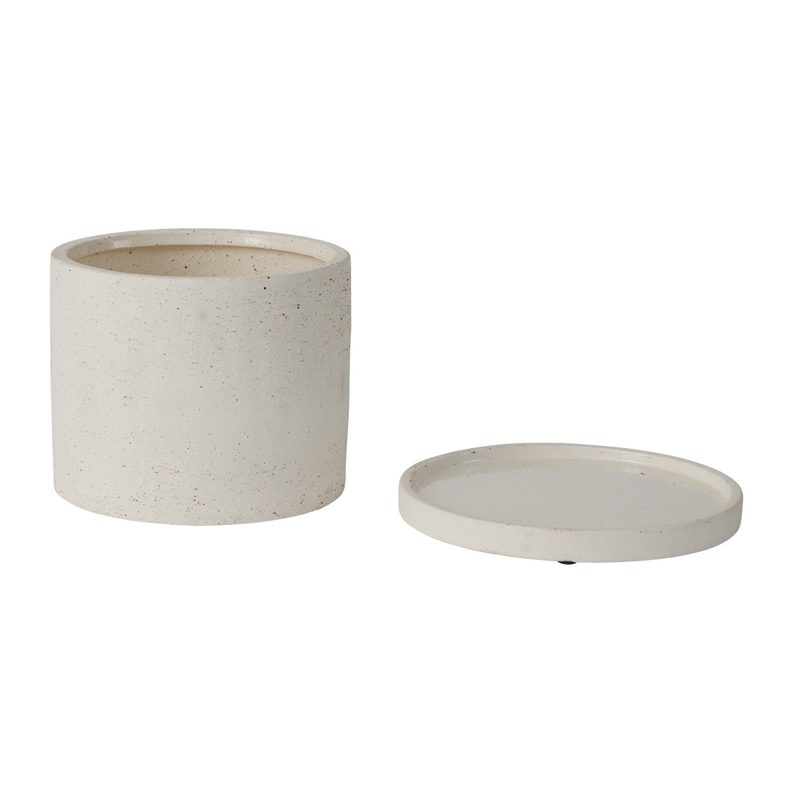 Alisha Handmade Ceramic Pot Planter, 6" H x 7.5" W x 7.5" D