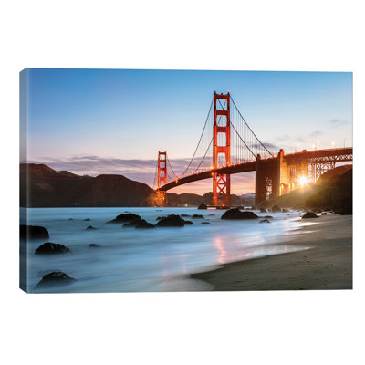Dawn at the Golden Gate 1 Piece Wall Art on Canvas