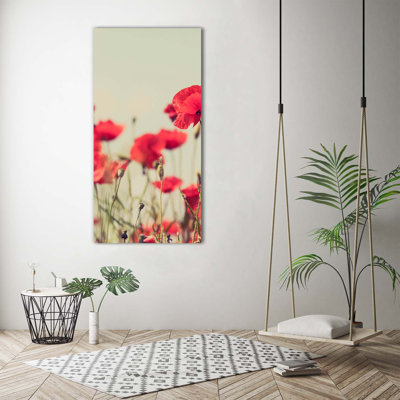 Field Poppies - Wrapped Canvas Print