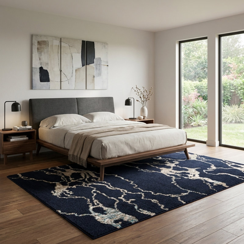 Ornate Lamotte Indoor/Outdoor Area Rug, Round 6'1"