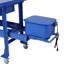 Table de qualité supérieure et laveuse de pièces 3,5 gallons, laveuse de pièces mobile, laveuse de pièces d'armoire avec pompe 110 V, avec tiroir et plateau de drainage, couleur bleue