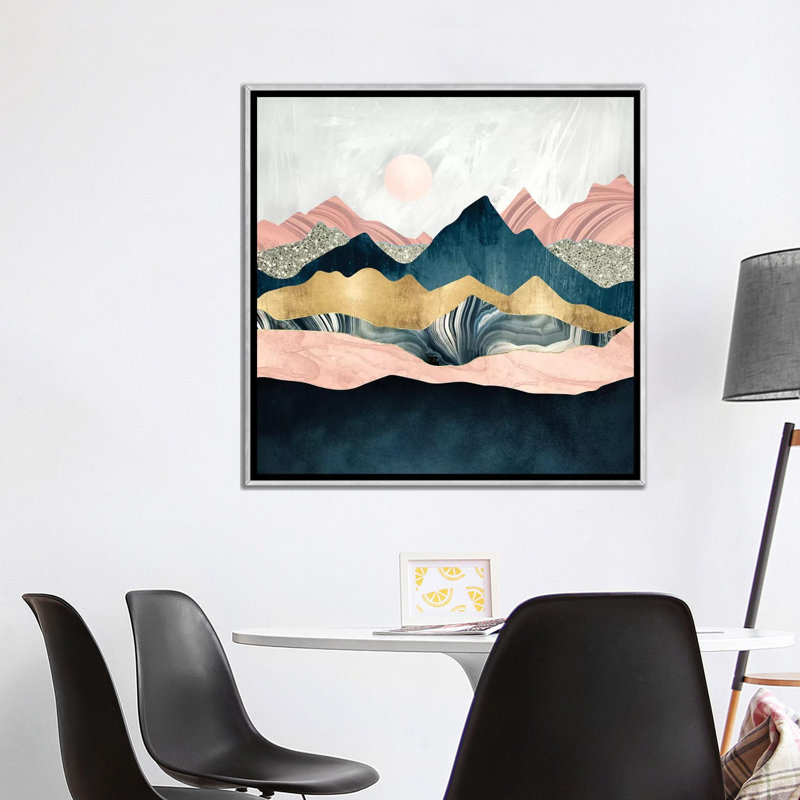 « peluchey peaks » par spacefrog designs-print, Toile avec cadre argenté, H 37 po x l 37 po x P 1,5 po