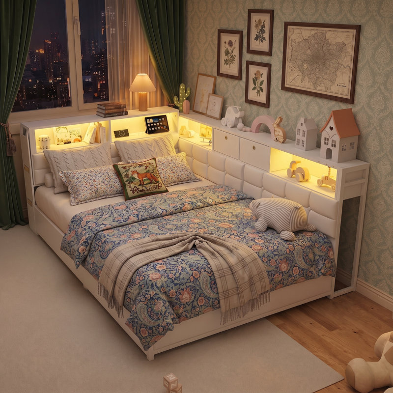 Daybed 0922 Solid Wood Daybed, 140*200cm, White