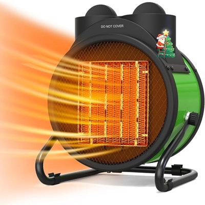 Buyplus Outdoor Heater, 1500W Portable Patio Heater With 90°Adjustable Angle, Overheat Protection 2S Fast Heating, Electric Greenhouse Heater For Pat