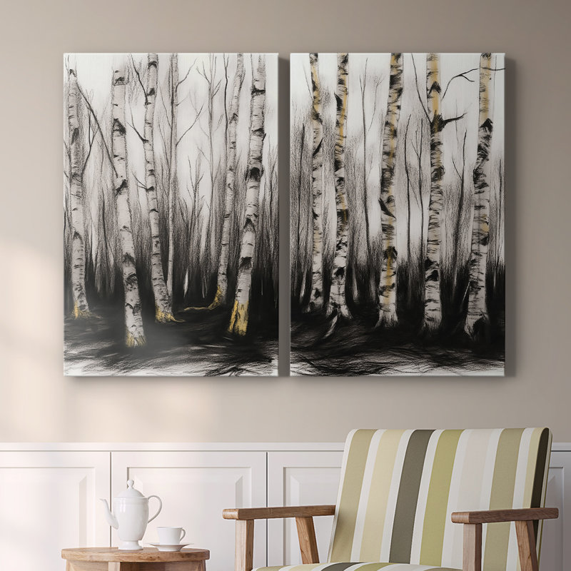 Toile tendue avec châssis série LANDSCAPES Series-Premium - prête à être accrochée, H 27 po x l 36 po