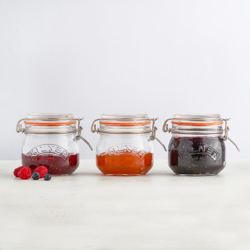 Kilner Clip Top Round Jar 0.5L, 4