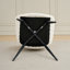 44cm H Cotton Upholstered Metal Side Chair-240026625