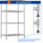 Wire Shelving Metal Storage Rack Adjustable Shelves,Standing Storage Shelf Units for Laundry Bathroom Kitchen Pantry Closet-1208202190-1208910181
