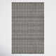 Rectangle Fleurette Handmade Flatweave Polyester Area Rug in Gray/Ivory