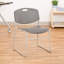 Chaise empilable en plastique robuste avec dossier profilé-50072356-50072353