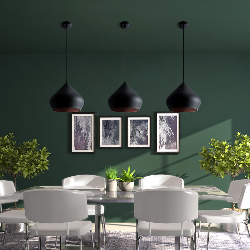Pierce 1 - Light Single Pendant, Black/Copper