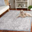 Tapis oriental gris en polypropylène / polyester tissé à la machine-87895456