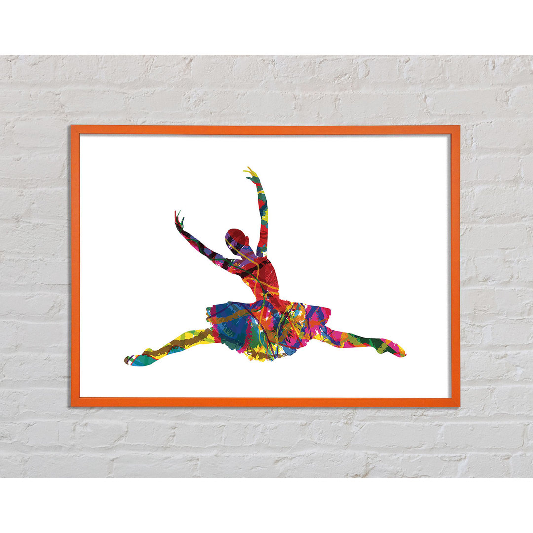 Kylemore Rainbow Ballerina 2 - Einzelner Bilderrahmen Kunstdrucke