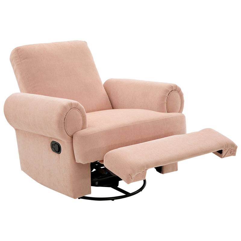 Fauteuil inclinable manuel inclinable pivotant avec dossier réglable pour le salon, la chambre à coucher ou la chambre de bébé