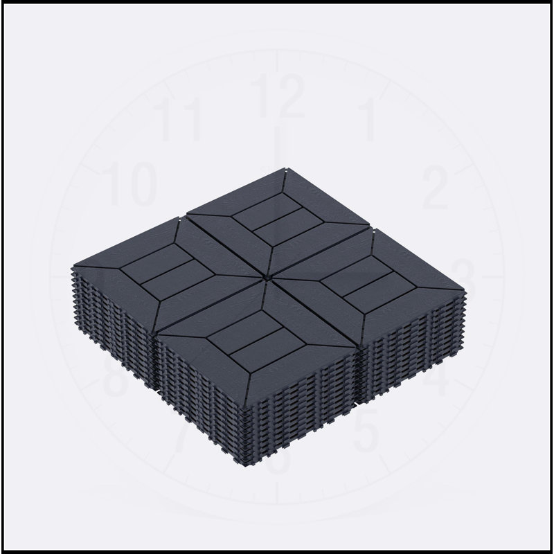 Carreaux de terrasse polyvalents et emboîtables pour une utilisation extérieure et intérieure, améliorant facilement les espaces