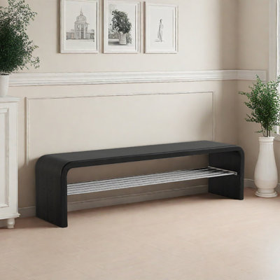 Banc de rangement pour chaussures 70,9 po