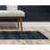 Glam Navy Blue Gold Area Rug