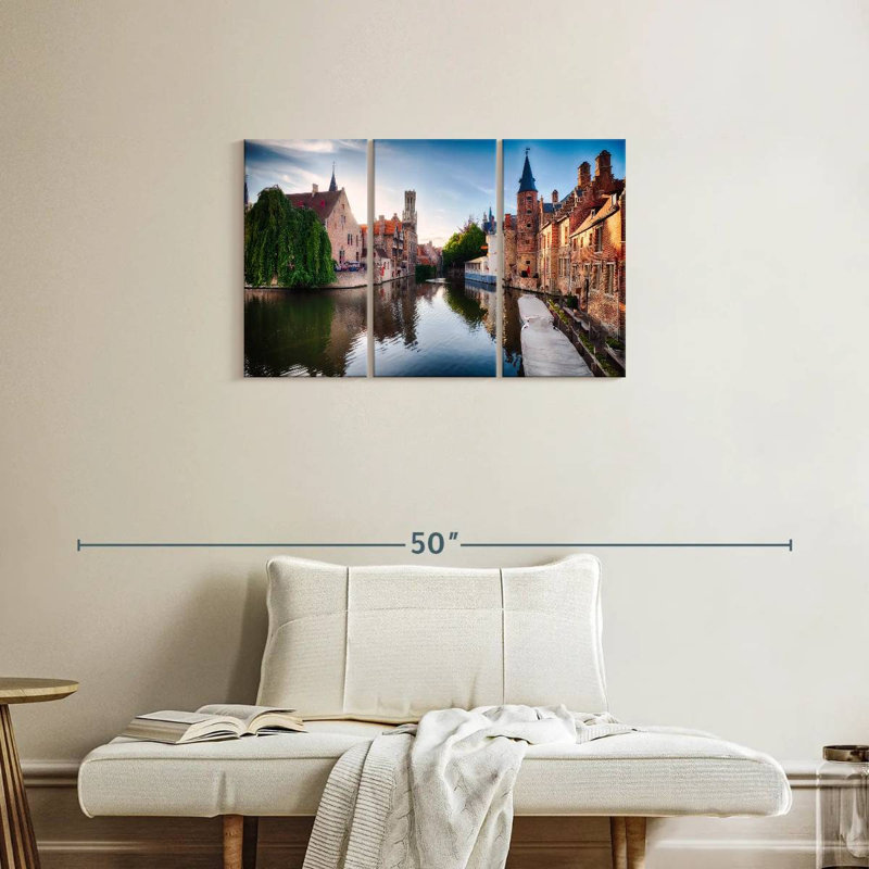 Lilie Bruges Water Canal, H 20 po x l 33 po