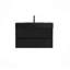 Meuble-lavabo 36 po avec lavabo à quartz d'ingénierie et tiroirs souples, meuble-lavabo mural flottant pour salle de bain moderne, sans drain ni robinet