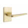 Passage Consealed Fastener Athena Lever with Modern Rectangular Rosette