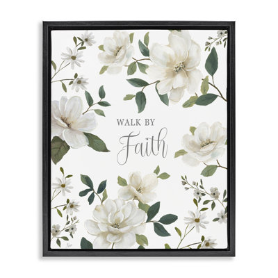 Floral Walk By Faith Floating Frame, design by Nan